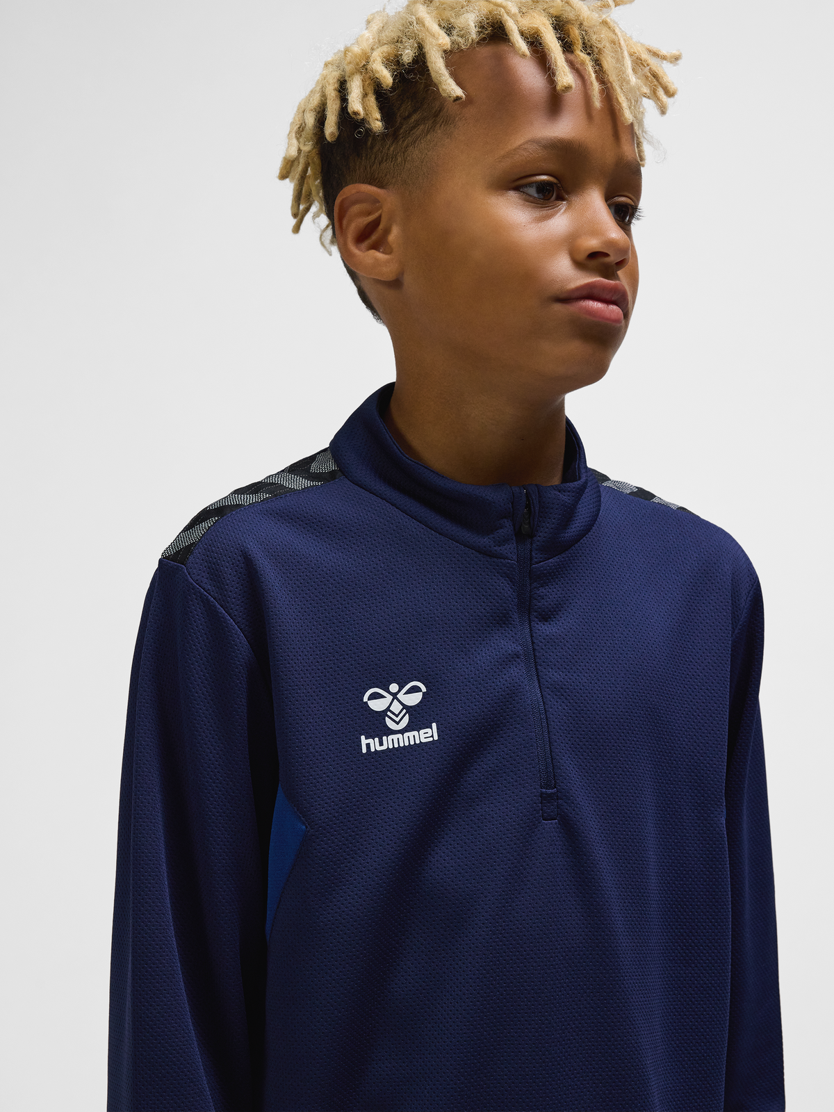 hmlAUTHENTIC HALF ZIP SWEAT KIDS