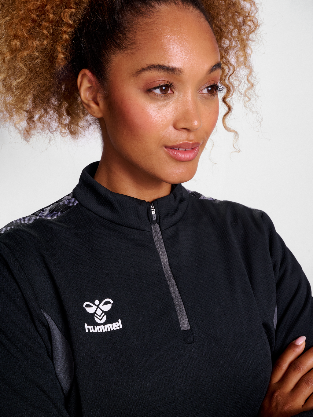 hmlAUTHENTIC HALF ZIP SWEAT WOMAN