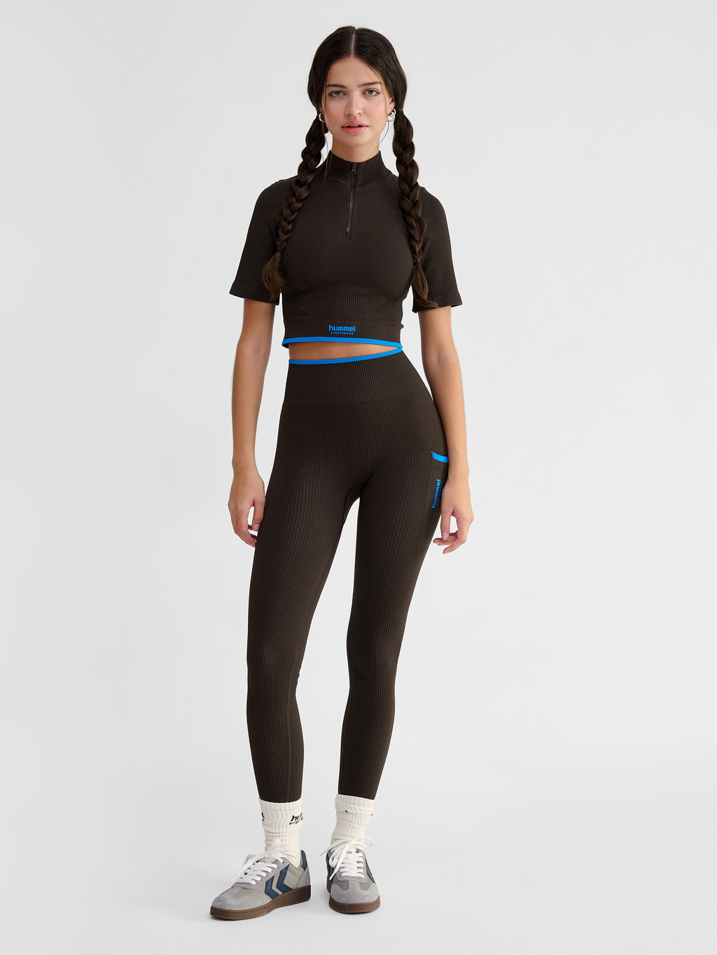 hmlKNITTED WOMENS ZIP TOP