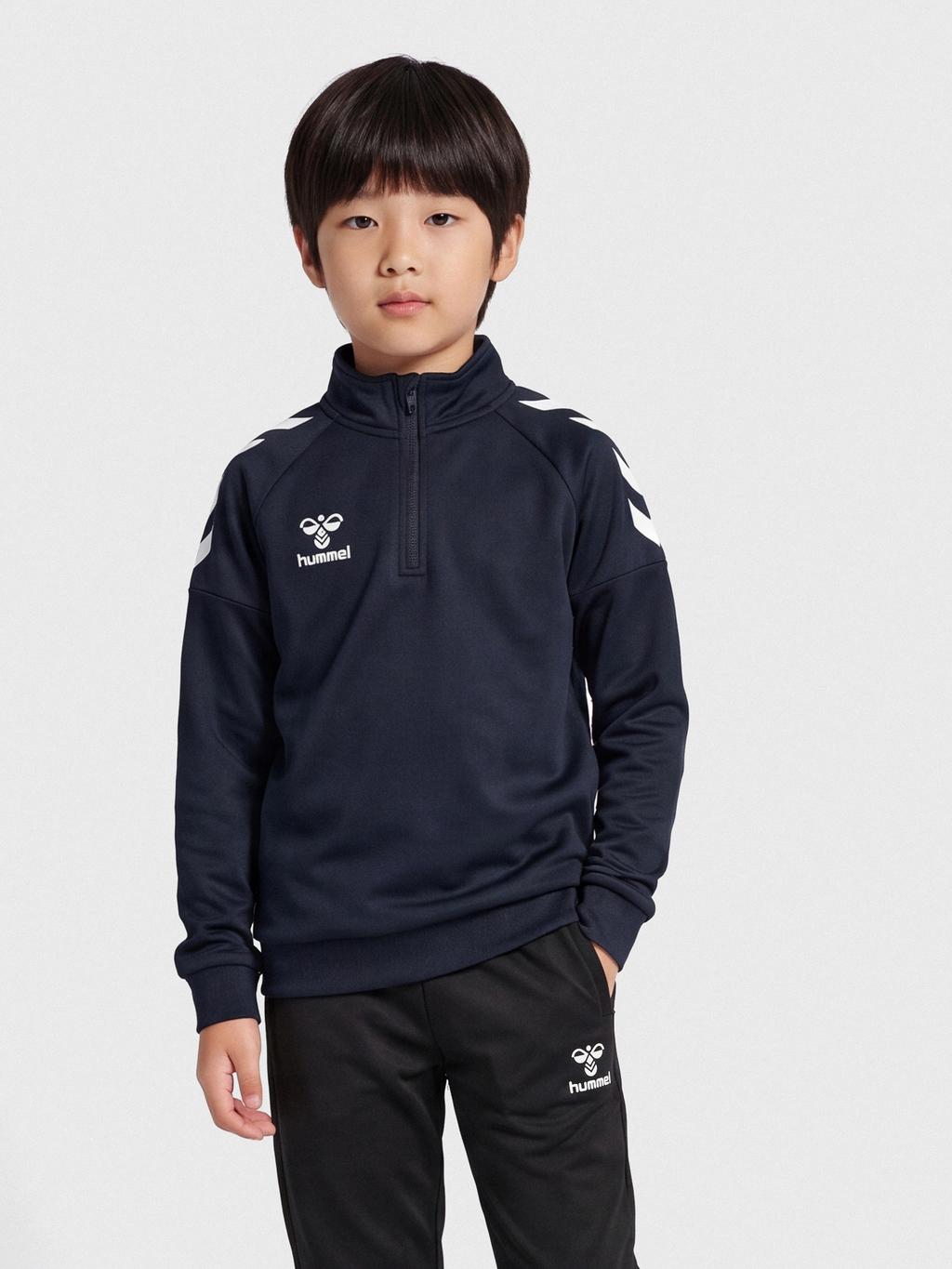 hmlCORE XK HALF ZIP POLY SWEAT KIDS