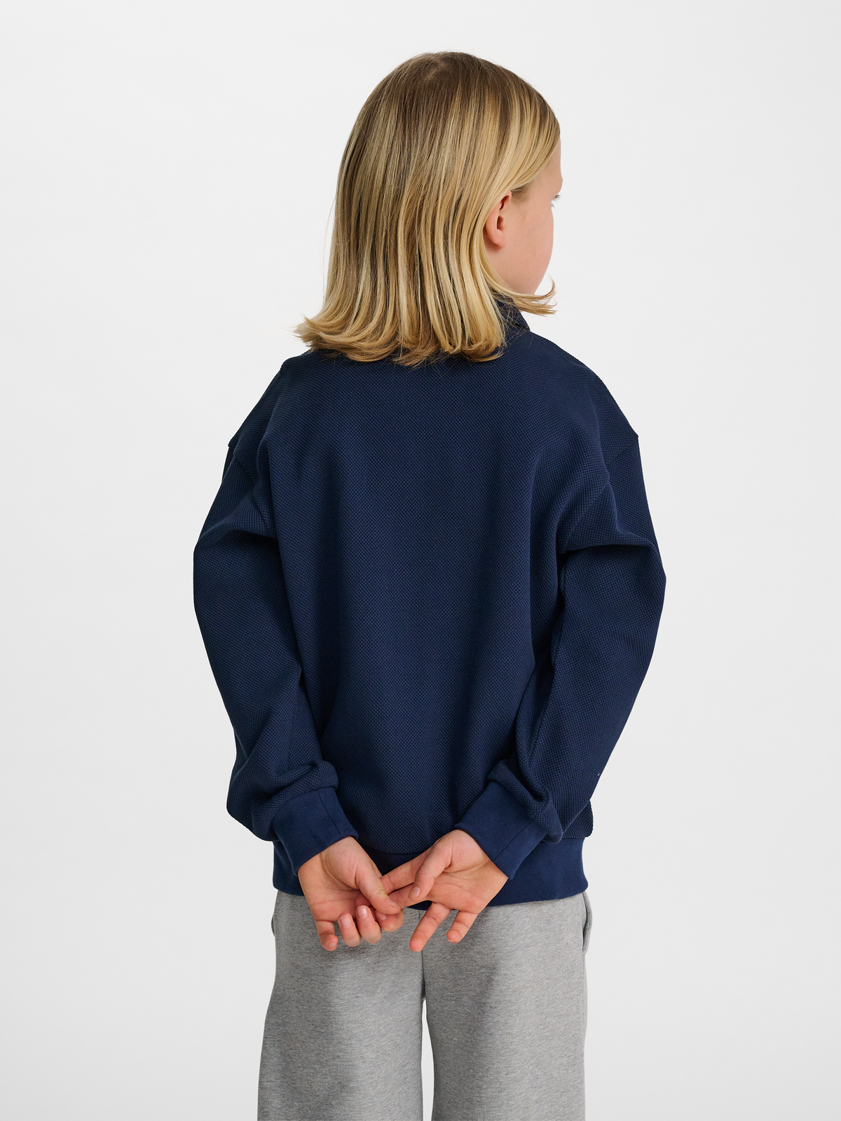 hmlJR LOOSE PIQUE POLO SWEATSHIRT