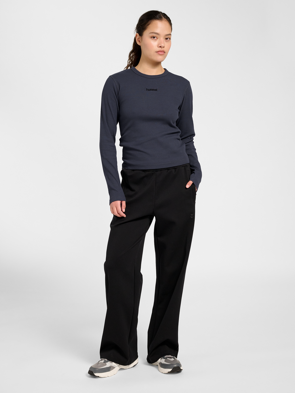 hmlFOUNDATION RIB T-SHIRT L/S