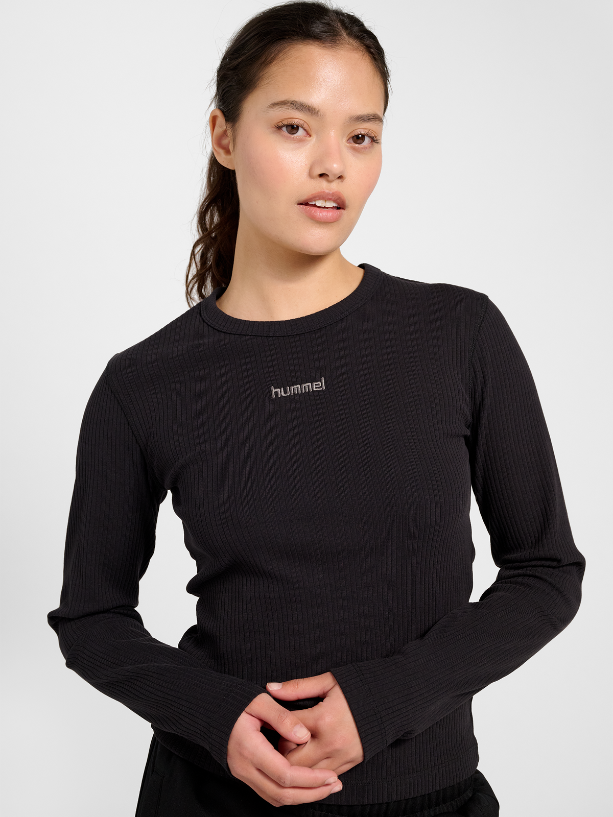 hmlFOUNDATION RIB T-SHIRT L/S