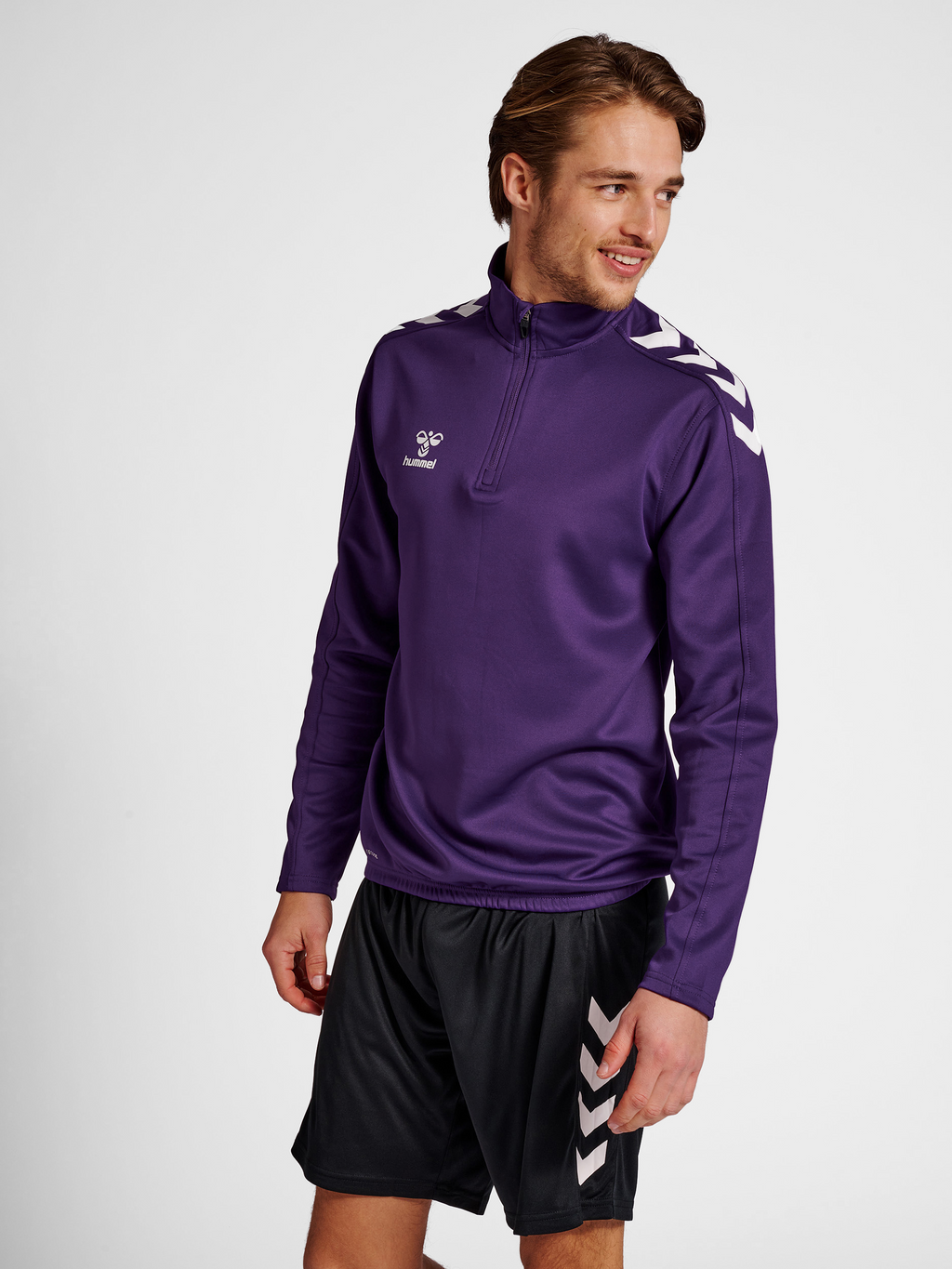 hmlCORE XK HALF ZIP POLY SWEAT