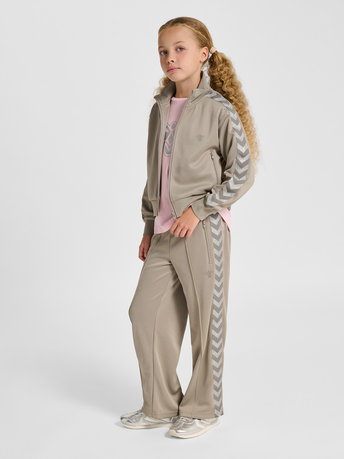 hmlJR REG POLY TAPE GIRL ZIP JACKET