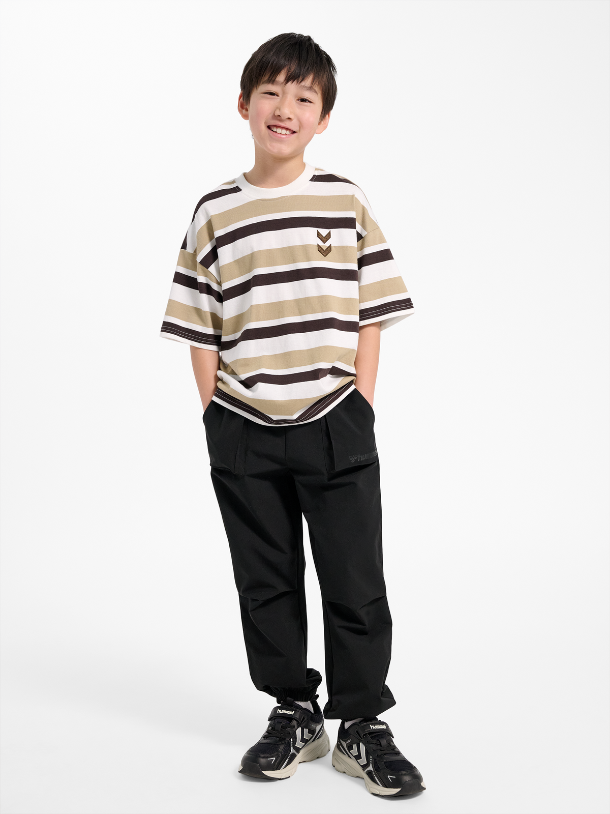 hmlJR SILLY S/S BOXY T-SHIRT STRIPE