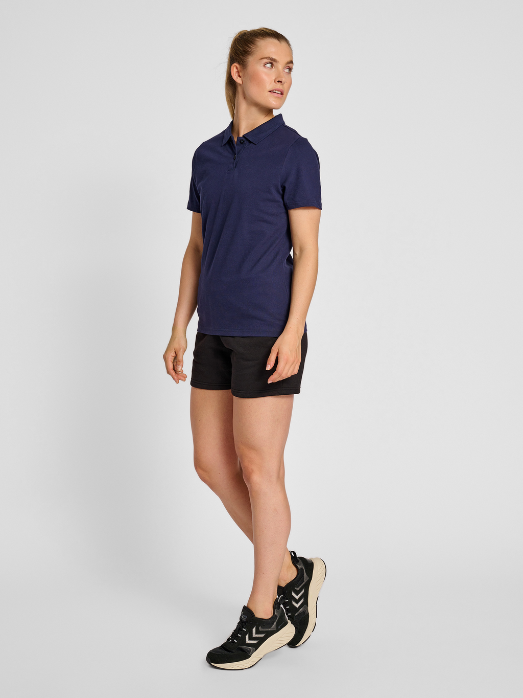 hmlRED STRETCH POLO WOMAN