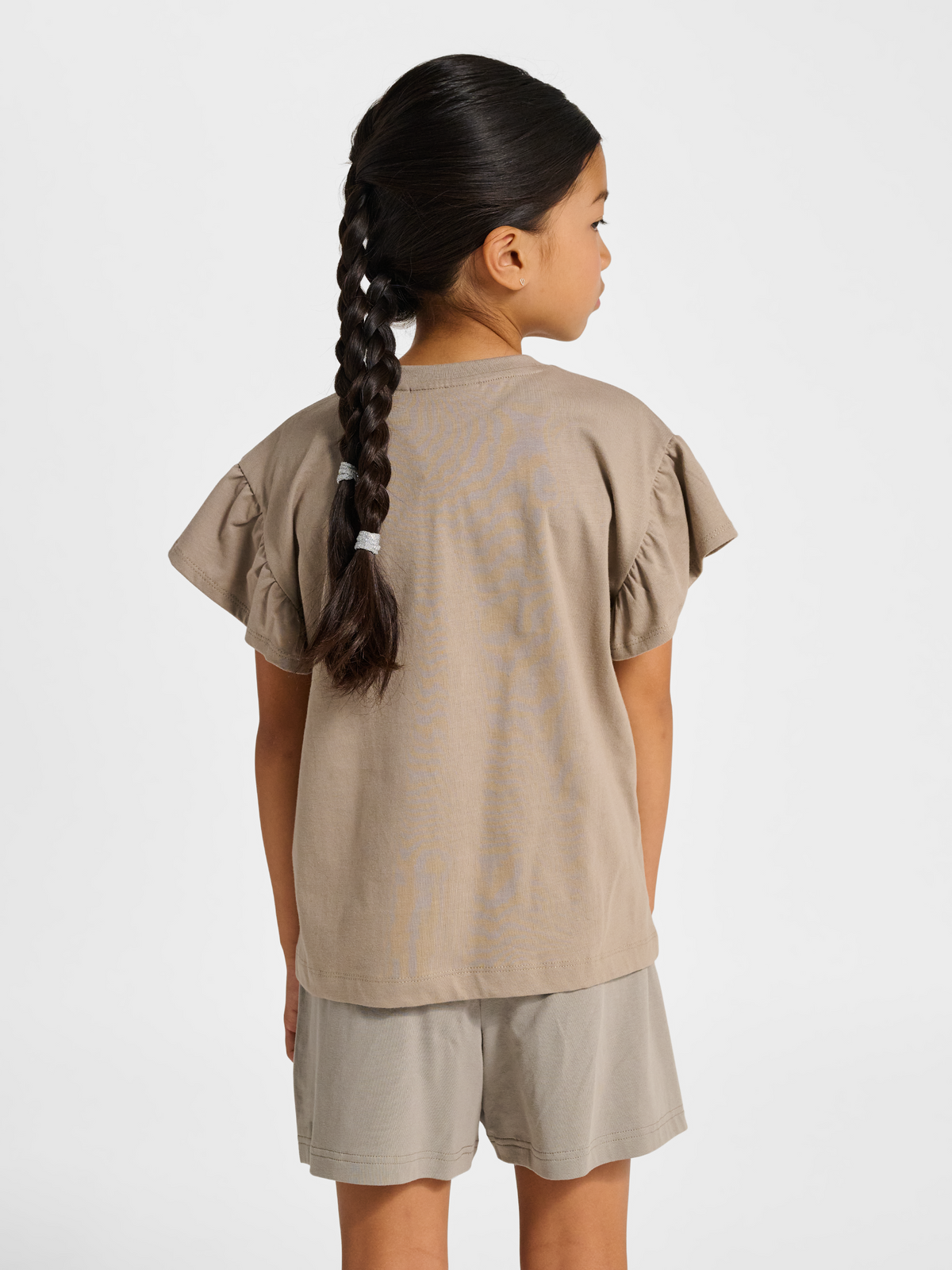 hmlJR RUFFLE T-SHIRT SS BIG BEE