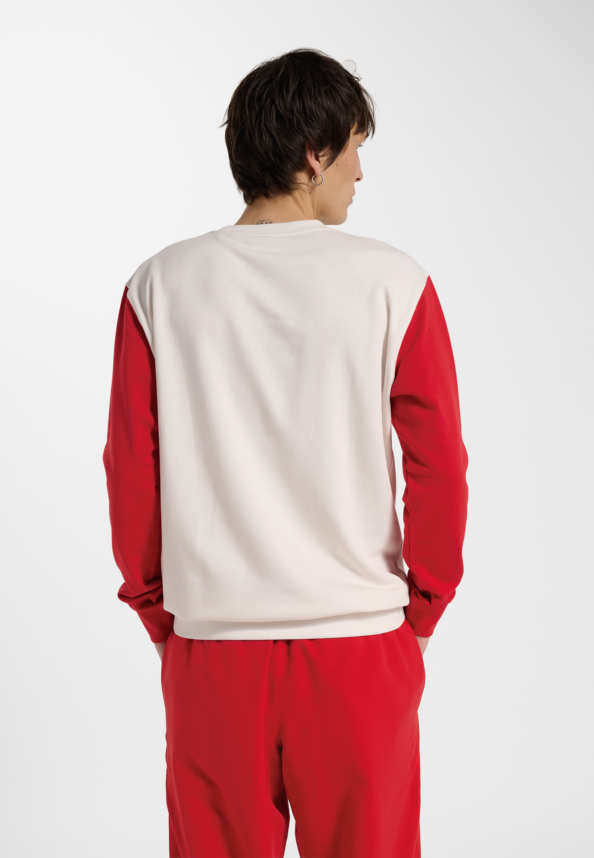 DBU 26 FAN RED-WHITE TEE LS