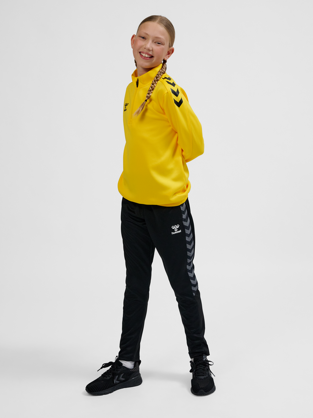 hmlCORE XK HALF ZIP POLY SWEAT KIDS