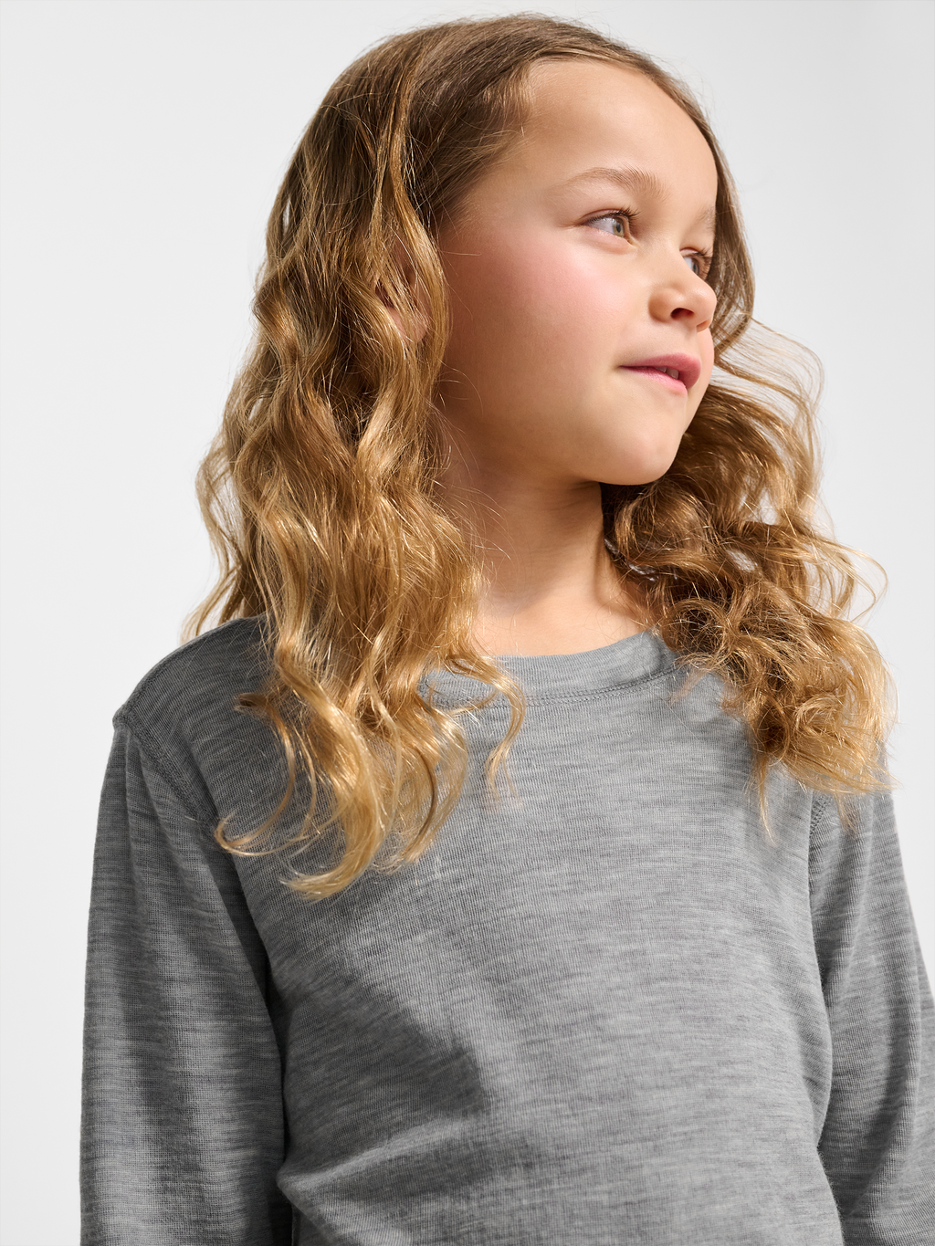 hmlJR WOOL RIB T-SHIRT L/S