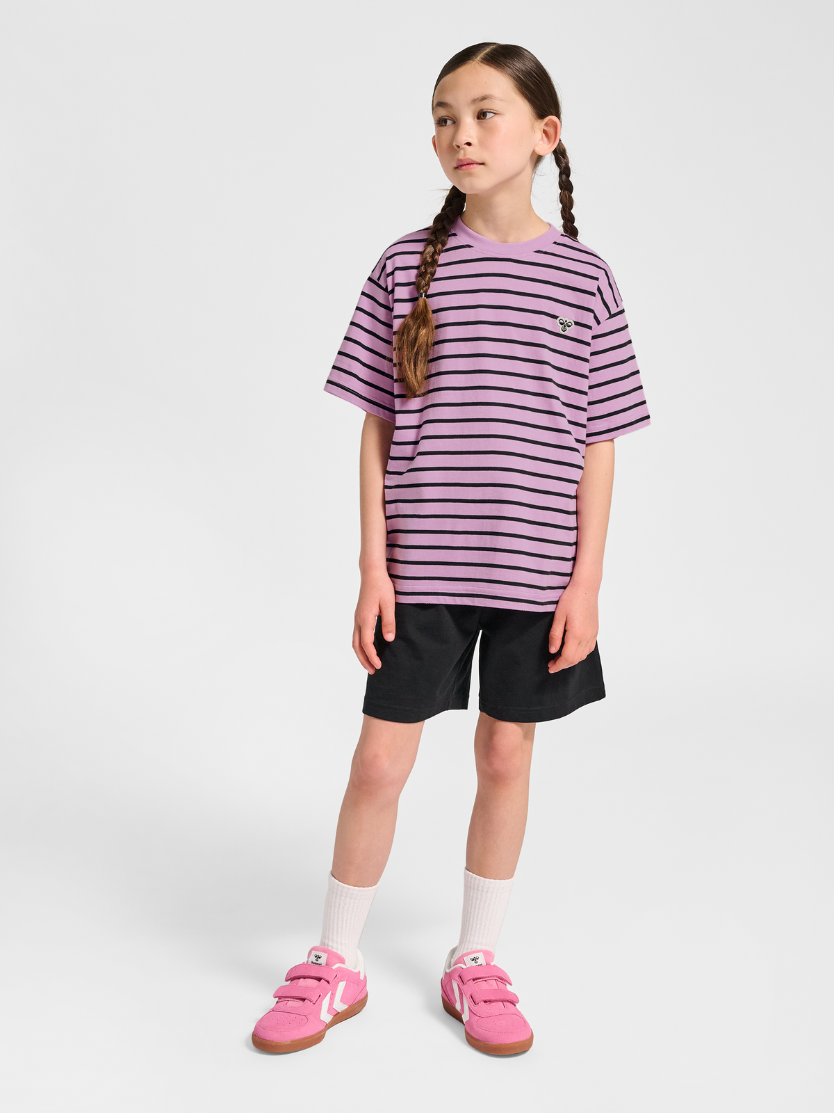 hmlJR LOOSE STRIPED T-SHIRT S/S BEE