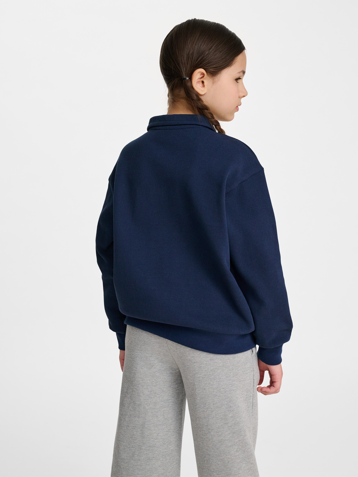 hmlJR LOOSE PIQUE POLO SWEATSHIRT