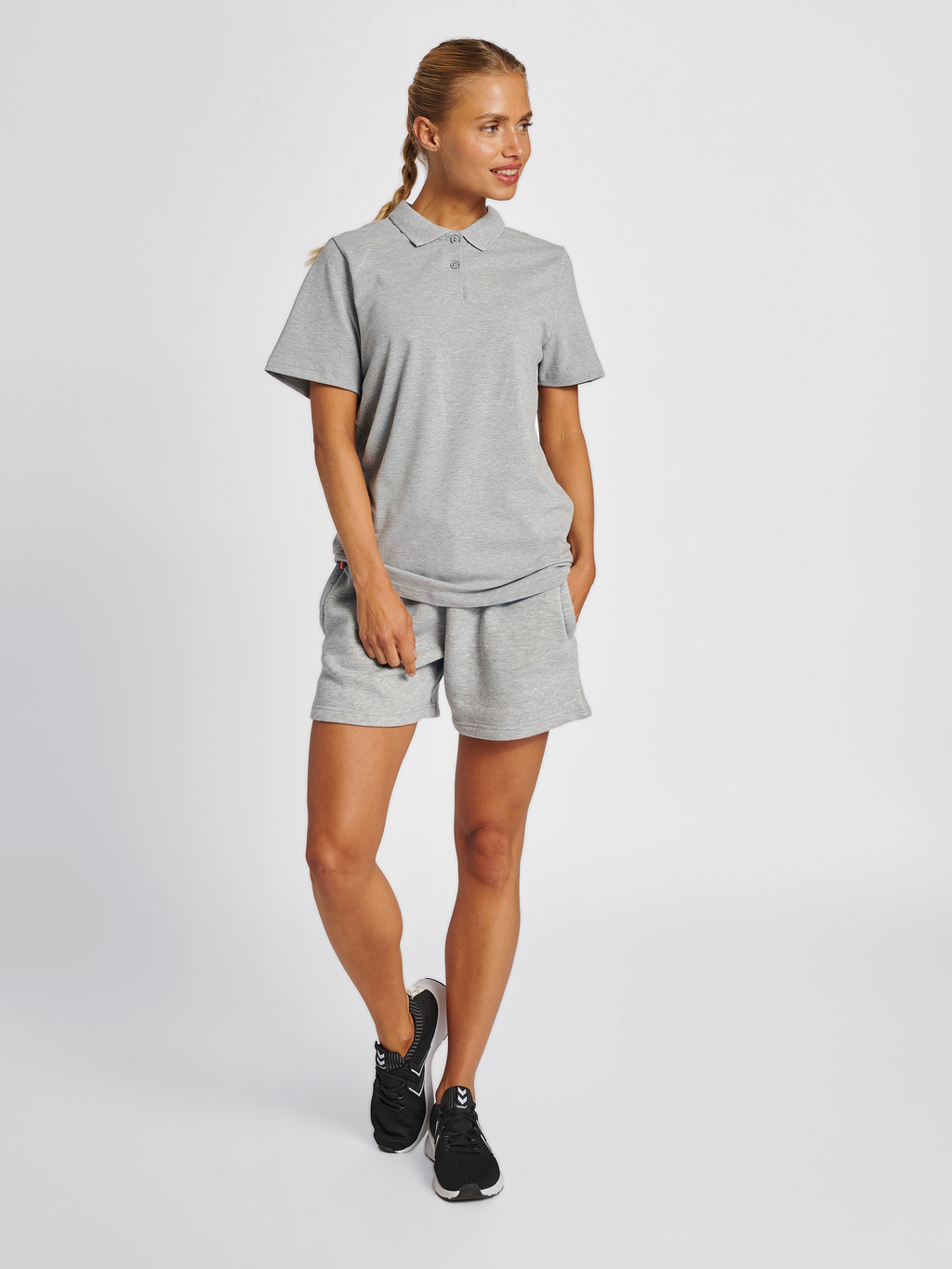hmlRED STRETCH POLO WOMAN