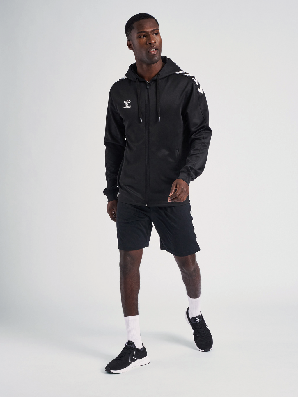 hmlCORE XK POLY ZIP HOOD SWEAT