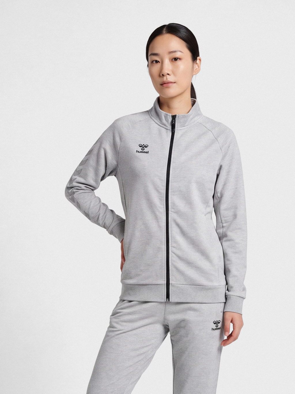 hmlMOVE GRID COTTON ZIP JACKET WOMA