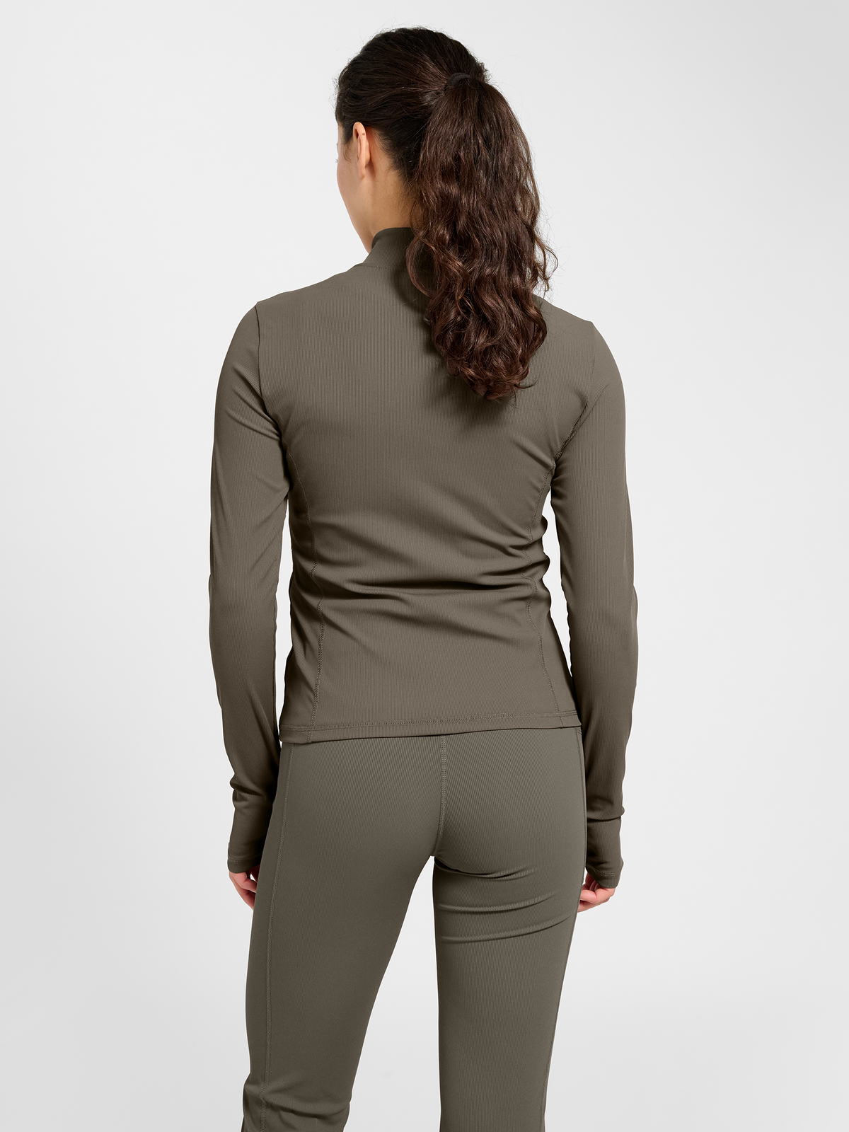 hmlPRIMA W RIB ZIP BLOUSE