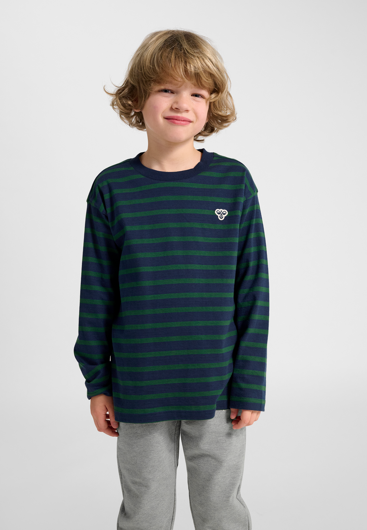 hmlJR LOOSE STRIPE T-SHIRT L/S BEE