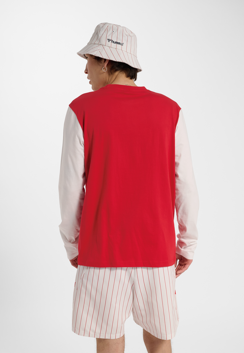 DBU 26 FAN RED-WHITE TEE LS
