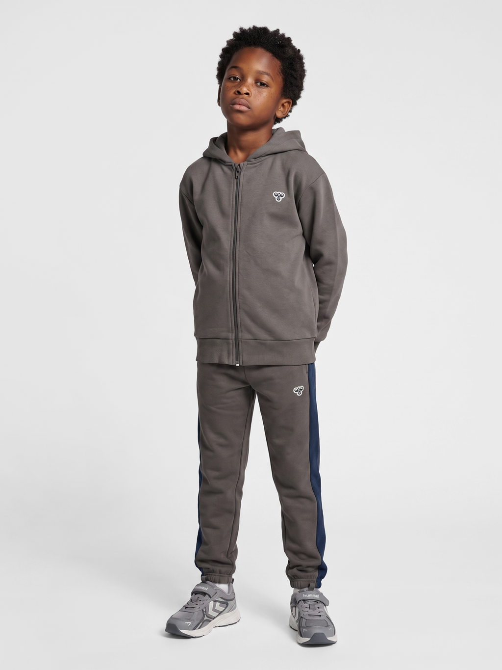 hmlJR LOOSE ZIP HOODIE BEE