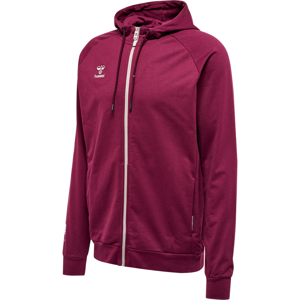 hmlMOVE GRID COTTON ZIP HOODIE