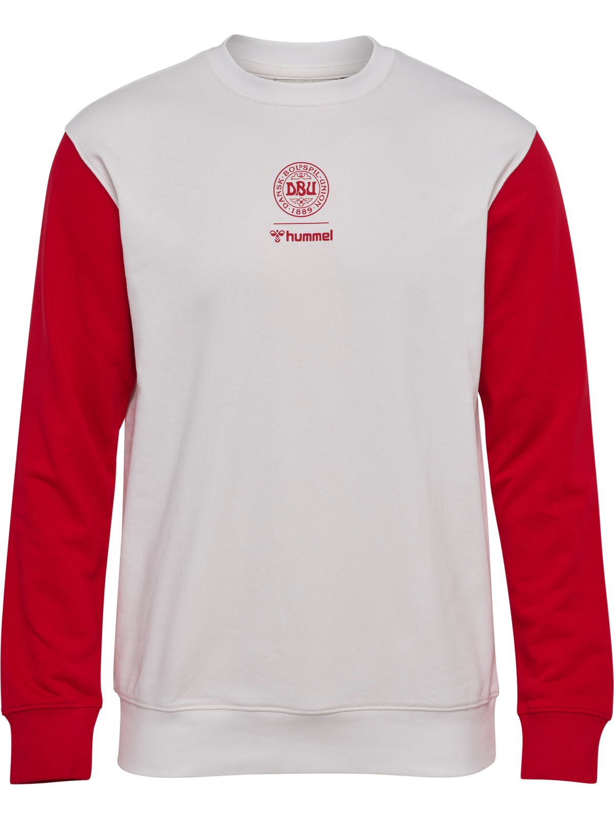 DBU 26 FAN RED-WHITE CREW NECK