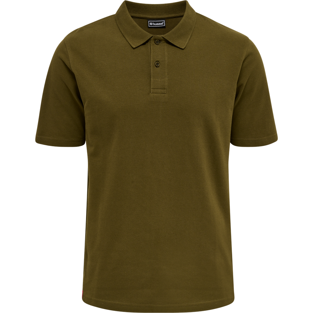 hmlRED STRETCH POLO